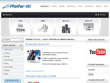 Tablet Screenshot of pfeifer-tti.hr